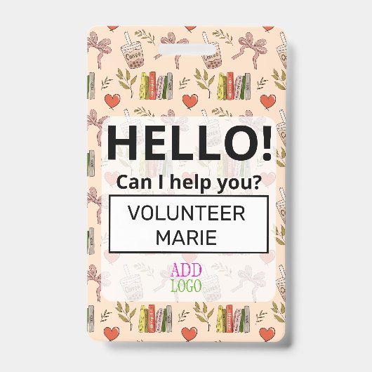 Custom Volunteer - Photo pass-  BOOKS Ausweis (Vorderseite)