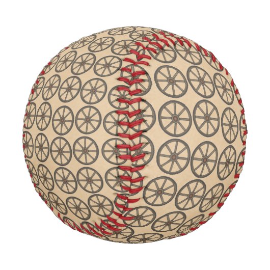 Custom Wagon Wheel Baseball (Schrägansicht)