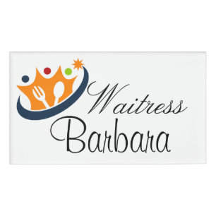 Custom Waitress Namenschild