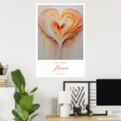 Custom Wall Art mit Name und Sonderdatum Poster (Heimbüro)
