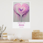 Custom Wall Art mit Name und Sonderdatum Poster (Küche)