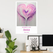 Custom Wall Art mit Name und Sonderdatum Poster (Heimbüro)
