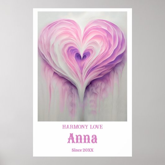 Custom Wall Art mit Name und Sonderdatum Poster (Vorne)