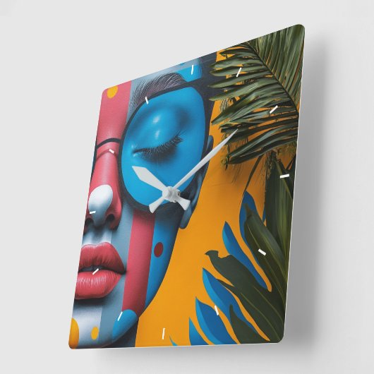 Custom Wall Clock Fügen Sie Ihr eigenes Foto Gesch Quadratische Wanduhr (Winkel)