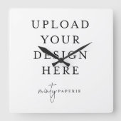 Custom Wall Clock - Mach es selbst Quadratische Wanduhr (Vorderseite)