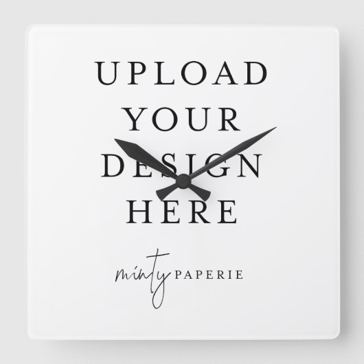 Custom Wall Clock - Mach es selbst Quadratische Wanduhr (Vorderseite)