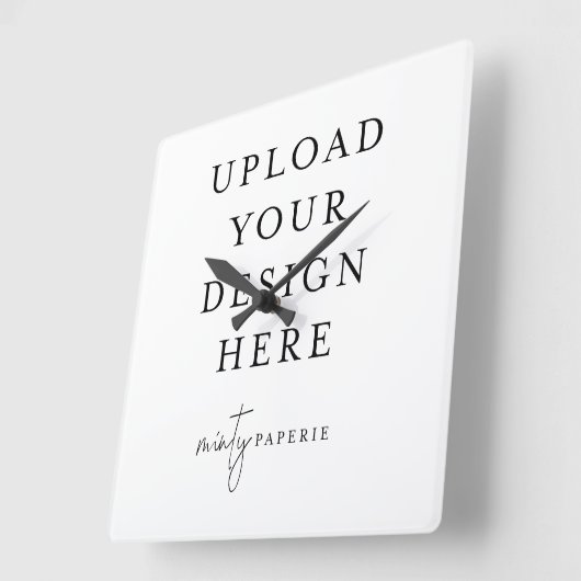 Custom Wall Clock - Mach es selbst Quadratische Wanduhr (Winkel)