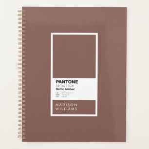 Custom Warm Brown Notebook   Personalisiert Planer