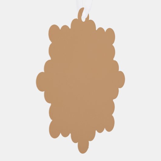 Custom Warm Sand Ornament Card (Rechts)