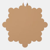 Custom Warm Sand Ornament Card Karte (Rückseite)