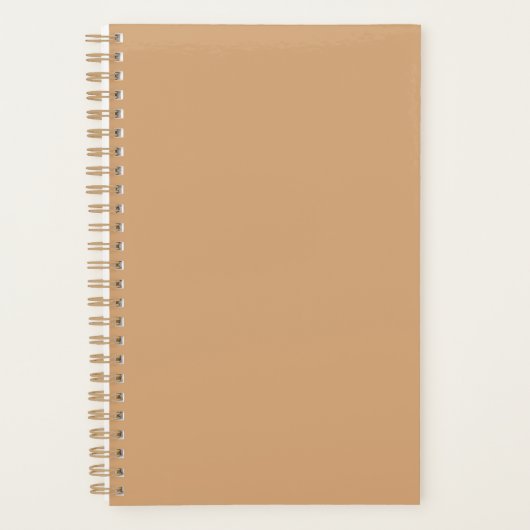 Custom Warm Sand Weekly Planer (Vorderseite)