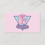 Custom Wäscheservice Trockenreiniger Visitenkarte (Rückseite)