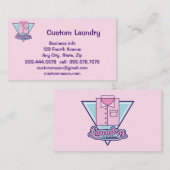 Custom Wäscheservice Trockenreiniger Visitenkarte (Vorne/Hinten)