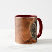 Custom Wassercolor Bison Buffalo Tasse (VorderseiteRechts)