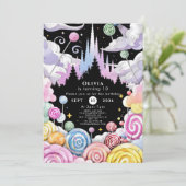 Custom Wassercolor Candyland Birthday Einladung (Stehend Vorderseite)