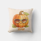 Custom Wassercolor Niedlich Pumpkin Orange Hallowe Kissen (Vorderseite)