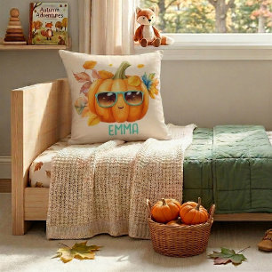 Custom Wassercolor Niedlich Pumpkin Orange Hallowe Kissen