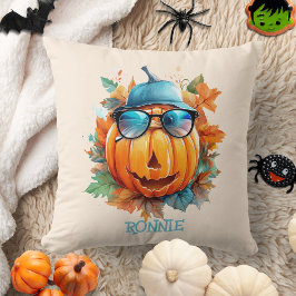 Custom Wassercolor Niedlich Pumpkin Orange Hallowe Kissen