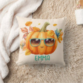 Custom Wassercolor Niedlich Pumpkin Orange Hallowe Kissen (Decke)