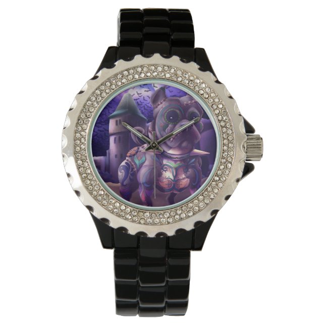Custom Watch Franky The Pitbull Frankenstein Armbanduhr (Vorderseite)