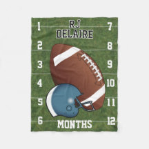 Custom- Watch Me Grow 👶 - Sport Football 🏈- Blau