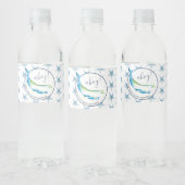 Custom Water Bottle Labels Blue Whale Wasserflaschenetikett (Flaschen)