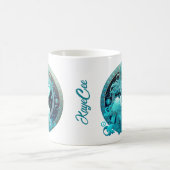 Custom Water color Zodiac - Aquarius Kaffeetasse (Mittel)