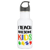 Custom - Water Flasche (18 oz) Edelstahlflasche (Vorderseite)