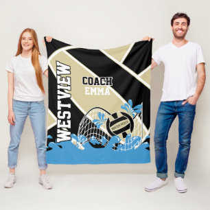 Custom - Water Polo 🤽 ♀️ in Gold, Schwarz u Fleecedecke