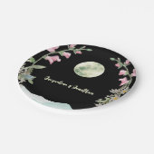 Custom Water Wildblume Moon Mountain Hochzeit Pappteller (Schrägansicht)