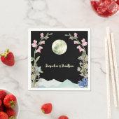 Custom Water Wildblume Moon Mountain Hochzeit Serviette (Beispiel)