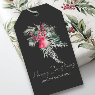 Custom Watercolor Abstrakt Winter Blätter Weihnach Geschenkanhänger