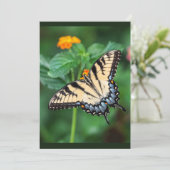 Custom Watercolor Butterfly Garden Blume Einladung (Stehend Vorderseite)