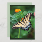 Custom Watercolor Butterfly Garden Blume Einladung (Vorne/Hinten)