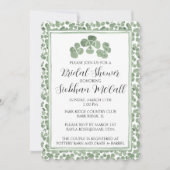 Custom Watercolor Celtic Clover Shamroch Irish Einladung (Vorderseite)