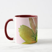 Custom Watercolor Colorful Wildflower Pastel Pink Tasse (Links)