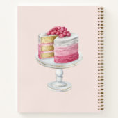 Custom Watercolor Cook's Kitchen Oven Recipe Notizblock (Rückseite)