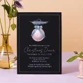 Custom Watercolor Elegantes Weihnachtsessen Einladung