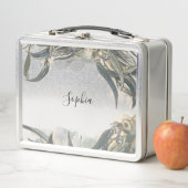 Custom Watercolor Eucalyptus Leaves Greenery Metall Brotdose (Beispiel)