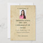 Custom Watercolor Kestrel Bird Art Memorandum Einladung (Rückseite)