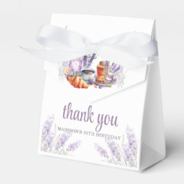Custom Watercolor Lavender Geburtstagsfeier Geschenkschachtel