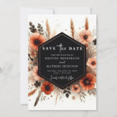 Custom Watercolor Terracotta Wedding Save The Date (Vorderseite)
