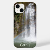 Custom Waterfall & Rainbow iPhone 14 Case (Rückseite)