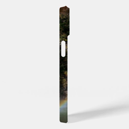 Custom Waterfall & Rainbow iPhone 14 Case (Rückseite / Rechts)