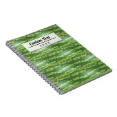 Custom Watermelon Skin Texture Pattern Notizblock (Rechte Seite)