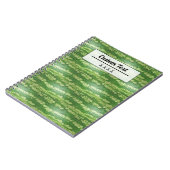 Custom Watermelon Skin Texture Pattern Notizblock (Linke Seite)