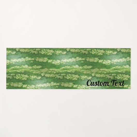 Custom Watermelon Skin Texture Pattern Yogamatte (Vorderseite (Horizontal))
