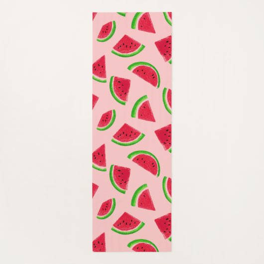 Custom Watermelon Slice Pattern Yogamatte (Rückseite)