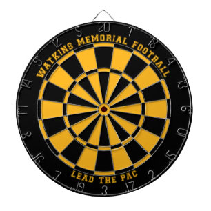 Custom Watkins Memorial Dartboard 123c / Black Dartscheibe