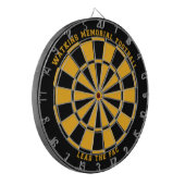 Custom Watkins Memorial Dartboard 123c / Black Dartscheibe (Vorderseite Links)